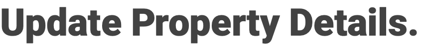 Update Property Details